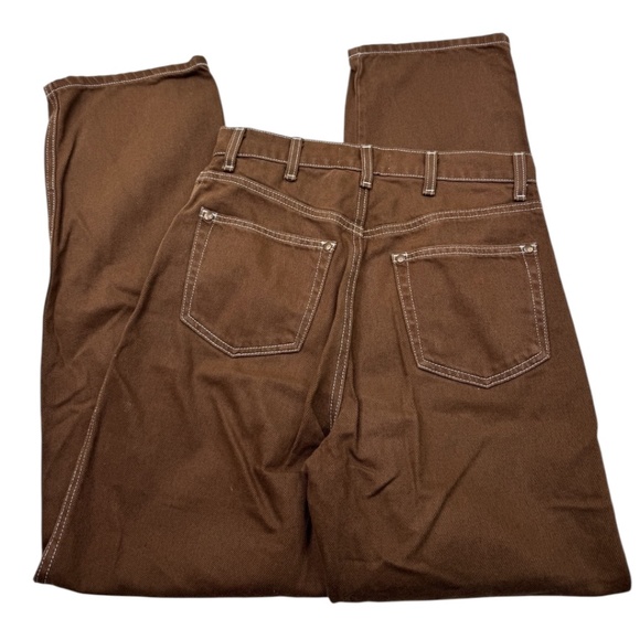 Reformation High Rise Straight Cowboy Jeans Brown, Size 25 - Picture 8 of 13